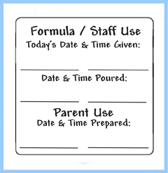 Formula Labels